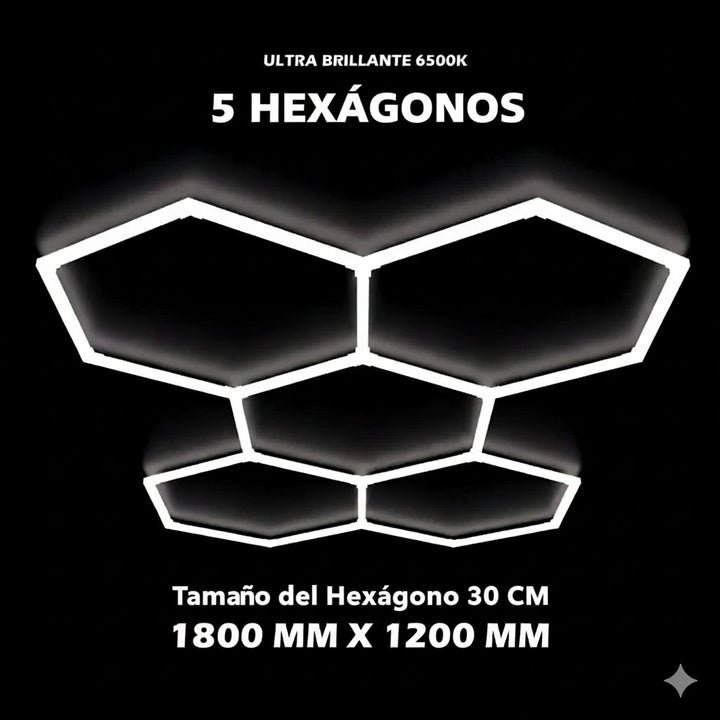Luces hexagonales - Sistema LED de 5 rejillas