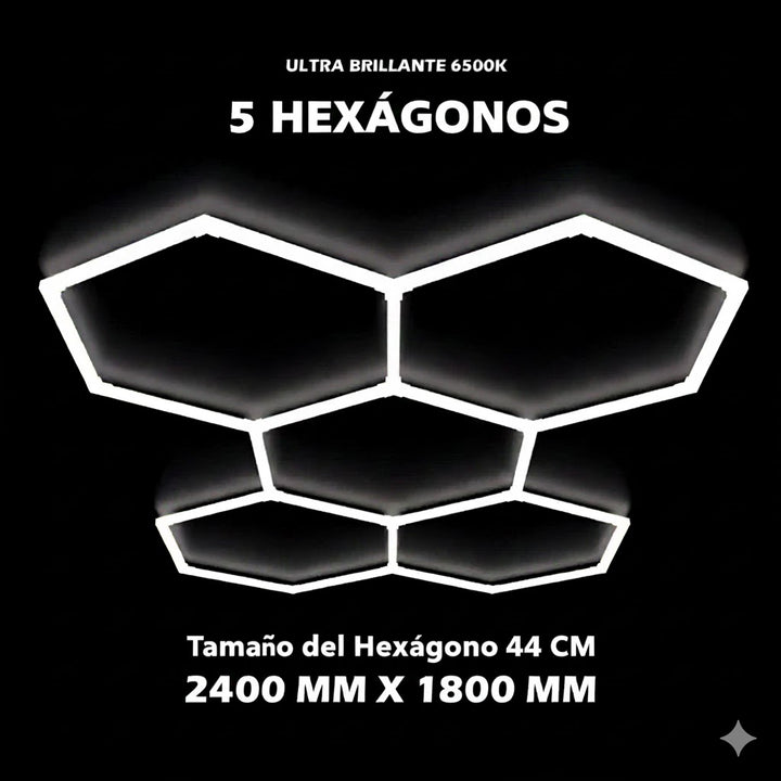 Luces hexagonales - Sistema LED de 5 rejillas