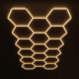 Luces hexagonales: sistema LED grande de 17 rejillas
