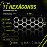 Kit de 11 Hexágonos en tubos led de 44Cm Tamaño armado (5.33 metros de largo x 1.68 Metro de ancho)