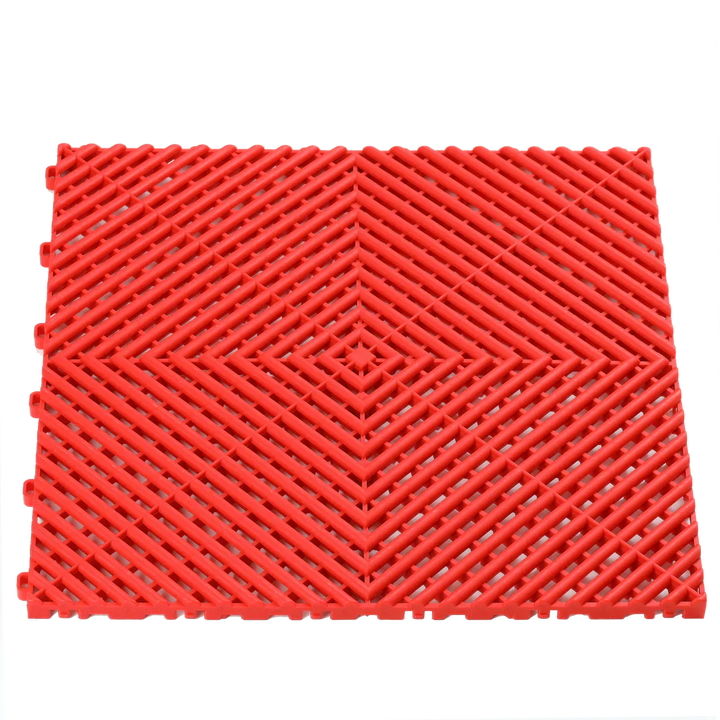 Piso Modular Perforado x Metro Cuadrado Color Rojo