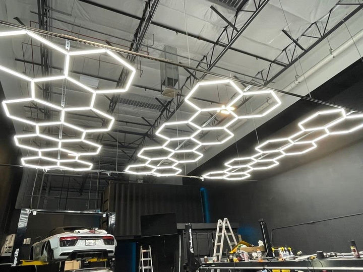 Kit de 11 Hexágonos en tubos led de 44Cm Tamaño armado (5.33 metros de largo x 1.68 Metro de ancho)