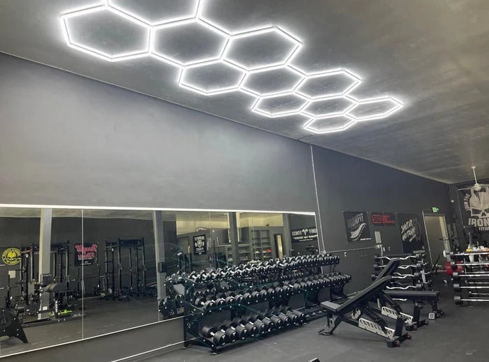 Kit de 11 Hexágonos en tubos led de 44Cm Tamaño armado (5.33 metros de largo x 1.68 Metro de ancho)