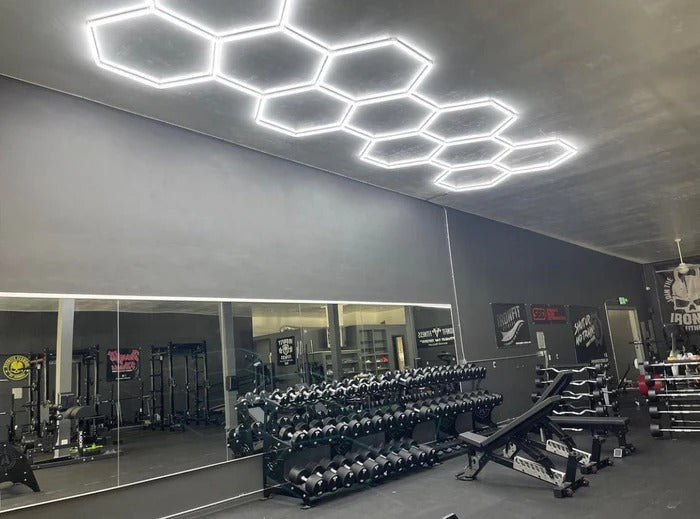 Kit de 11 Hexágonos en tubos led de 44Cm Tamaño armado (5.33 metros de largo x 1.68 Metro de ancho)
