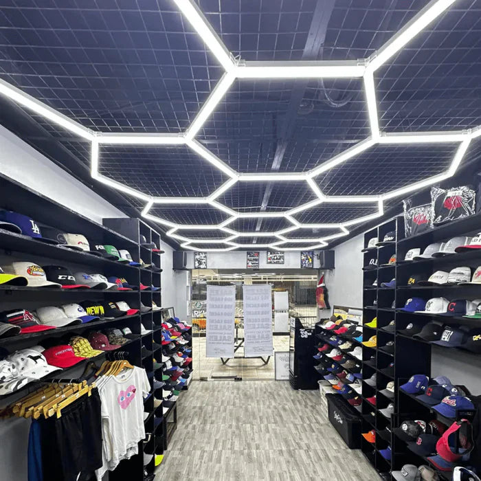 Kit de 14 Hexágonos en tubos led de 44Cm Tamaño armado (4.08 metros de largo x 2.37 Metro de ancho)