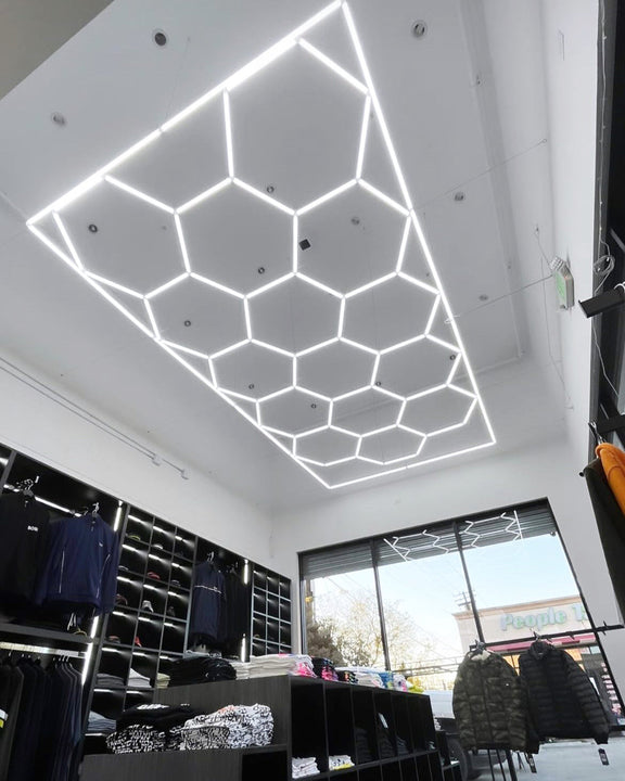 Kit de 15 hexágonos con borde 4.84 Metros de largo x 2.43 Metros de ancho