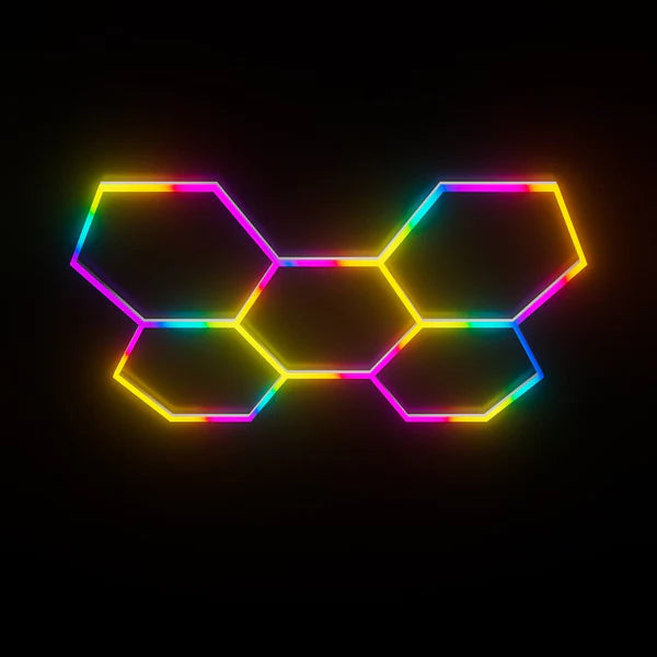 Kit RGB 5 Hexágonos 44cm