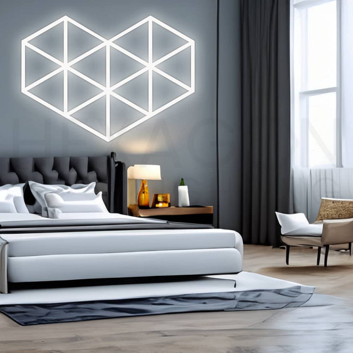 Panel de Iluminación GeoHex Corazón