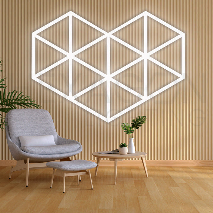 Panel de Iluminación GeoHex Corazón