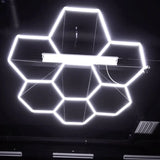 Luces hexagonales - Sistema LED de 7 círculos de cuadrícula
