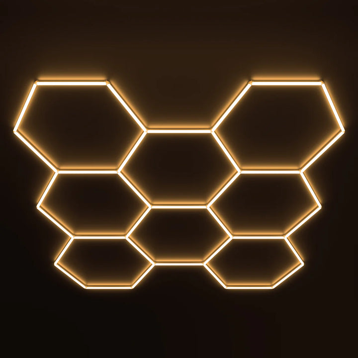 Luces hexagonales - Sistema LED de 8 cuadrículas