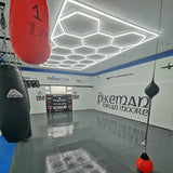 Kit de 15 hexágonos con borde 4.84 Metros de largo x 2.43 Metros de ancho