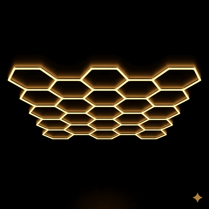 Luces hexagonales - Sistema LED de 23 cuadrículas