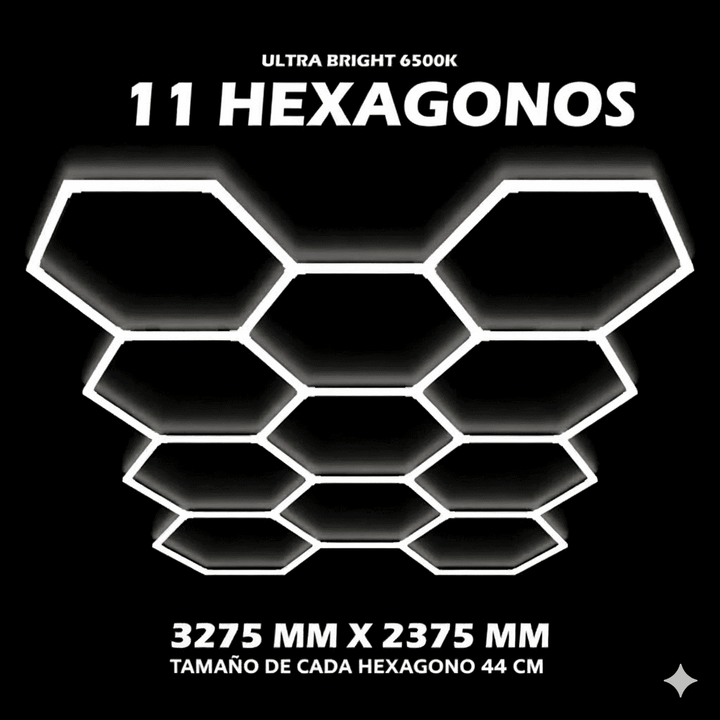 Luces hexagonales - Sistema LED de 11 cuadrículas
