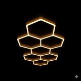 Luces hexagonales - Sistema LED de 7 cuadrículas
