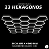 Luces hexagonales - Sistema LED de 23 cuadrículas
