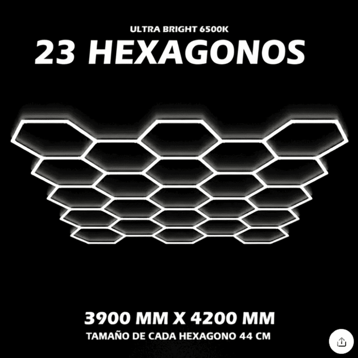 Luces hexagonales - Sistema LED de 23 cuadrículas