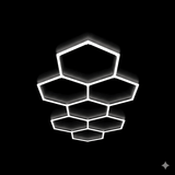 Luces hexagonales - Sistema LED de 7 cuadrículas