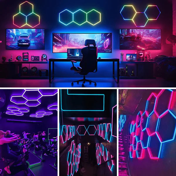 Kit RGB 5 Hexágonos 44cm