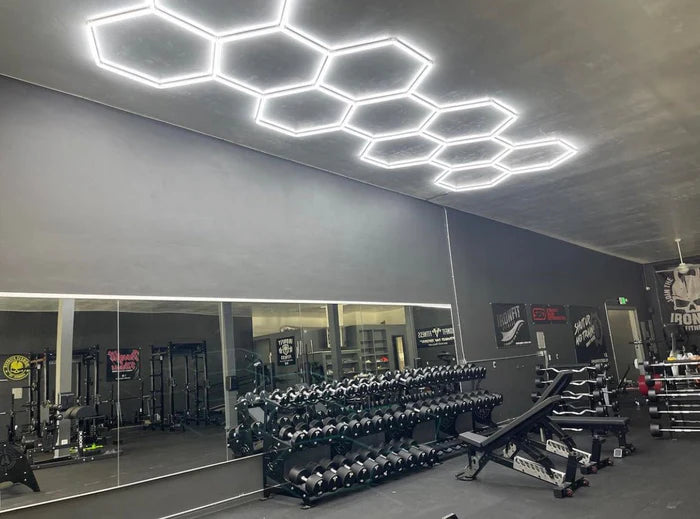 Luces hexagonales - Sistema LED de rejilla larga de 11 luces